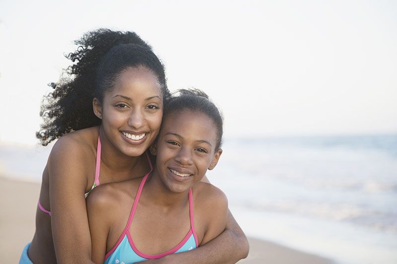 Sisters on the Beach